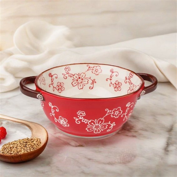 Floral Design Noodles Bowl